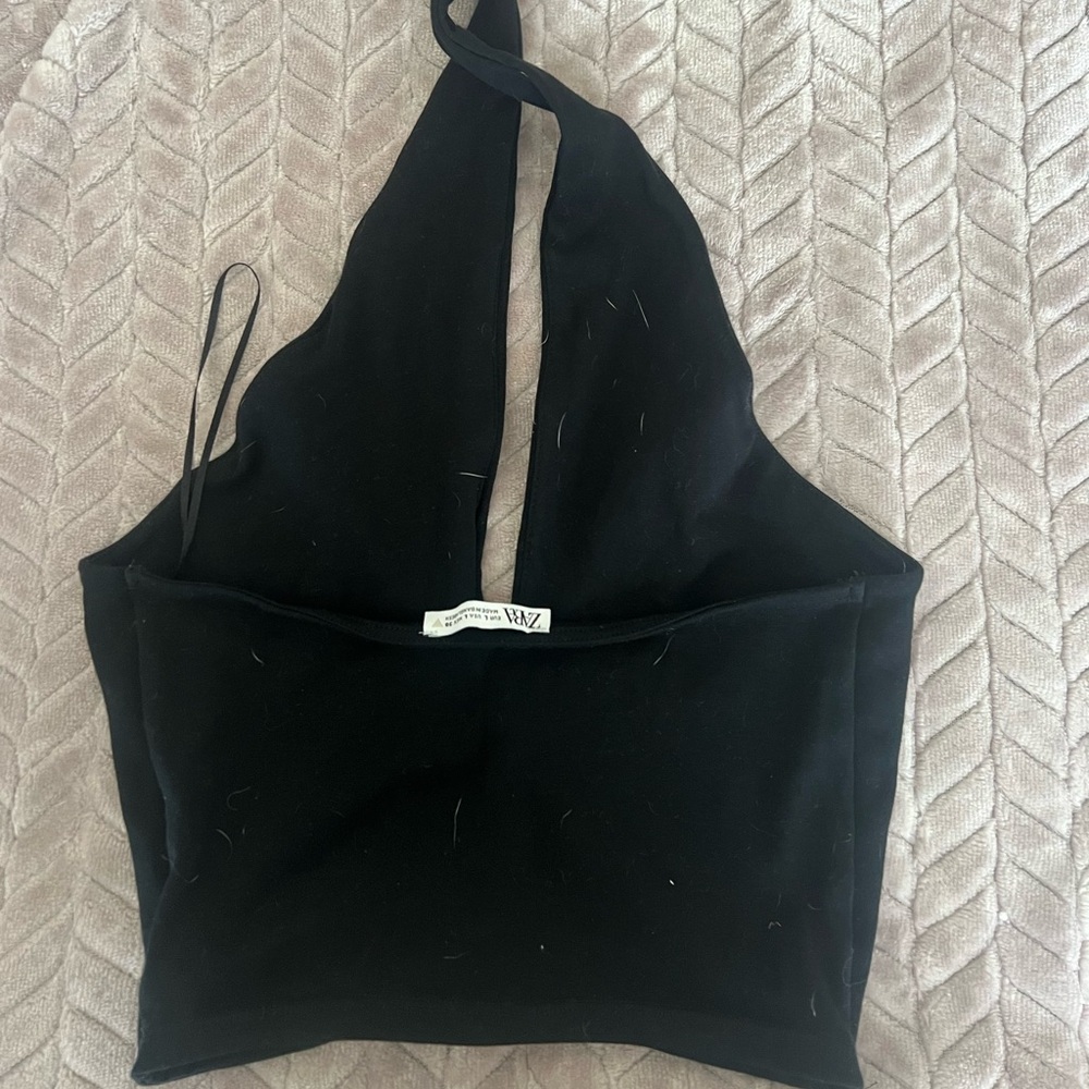 Zara cropped halter top - absolutely loved wearing this